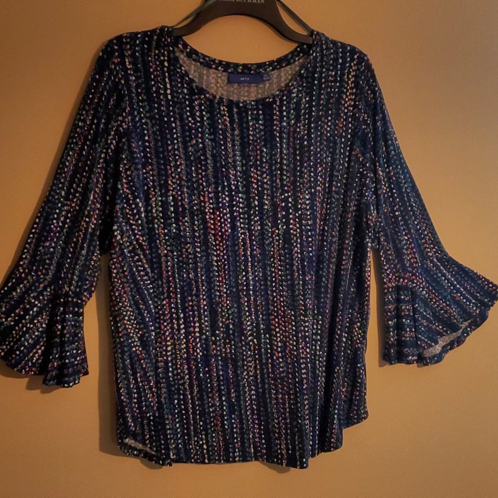 Apt. 9 Teal Blouse, Size 0X (XL)